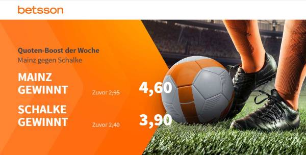 Betsson Quotenboost Wette Mainz Schalke