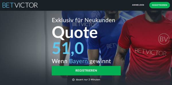 Betvictor Wette Bayern Chelsea Champions League