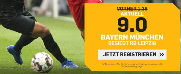 Quotenboost Wette Betfair FCB gegen RBL
