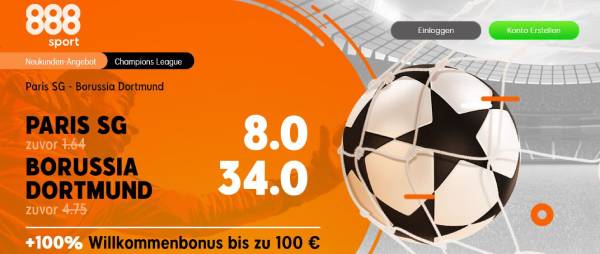 888sport Paris gegen Dortmund Champions League