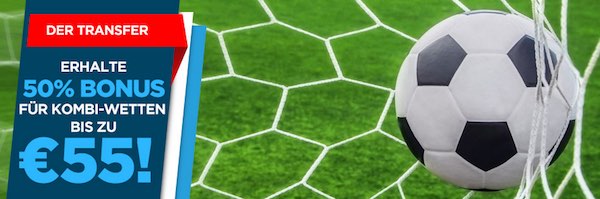 Eaglebet 50 Prozent Bonus auf Kombiwetten