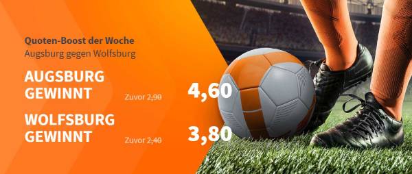 Betsson Quotenboost Augsburg Wolfsburg