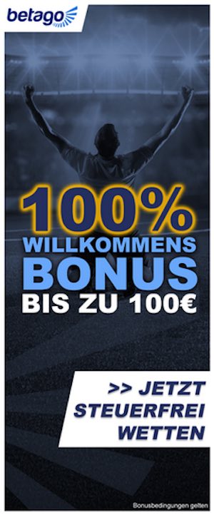 Betago 100 Prozent Bonus für Neukunden