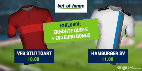 Bet-at-home boostet Quoten vom VfB Stuttgart und Hamburger SV