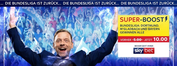 Skybet Bayern Gladbach Dortmund Sieg Superboost