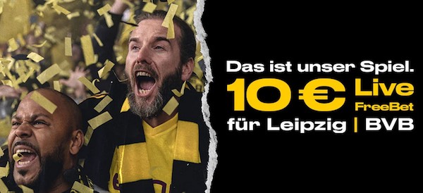 10 Euro Live-Freebet von Bwin zum Bundesliga Schlager RB Leipzig gegen Borussia Dortmund
