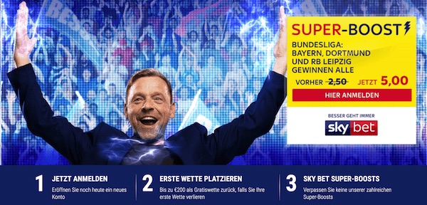 5er-Quote auf Siege von RB, FCB und BVB