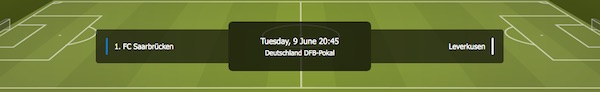Hopa DFB-Pokal Wetten auf Saarbrücken vs. Leverkusen