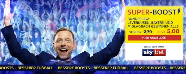 Sky Bet Super-Boost zum 33. Spieltag der Bundesliga