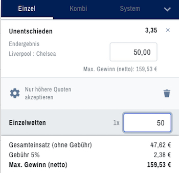 Liverpool Chelsea Quoten AdmiralBET