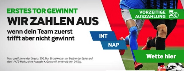 Betway Inter Mailand SSC Neapel Erstes Tor gewinnt