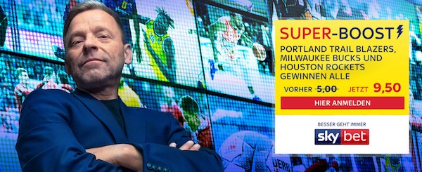 Sky Bet Super-Boost zum NBA-Restart auf Trail Blazers, Rockets und Bucks