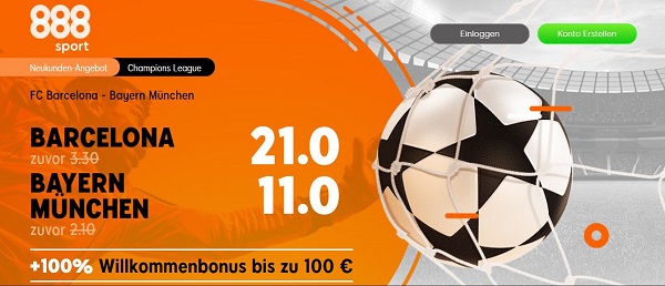 barcelona bayern wette quotenboost champions league 888sport