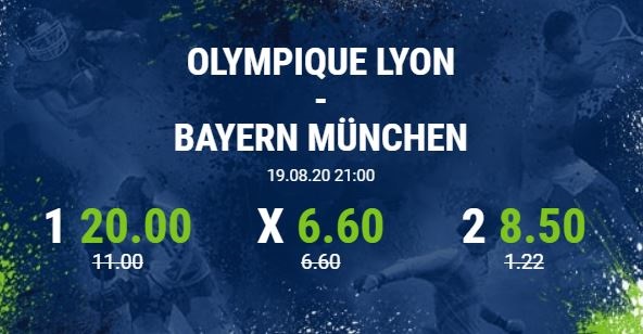 Olympique Lyon Bayern München Wette Bet at home Quotenboost