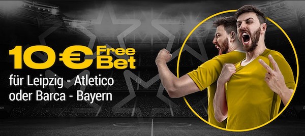 Bwin 20+10 Wette zu Leipzig vs. Atletico oder Barca vs. Bayern