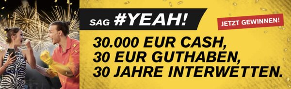 Interwetten Gutschein 30 Jahre