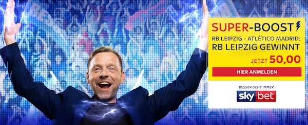 Champions League: Sky Bet Super-Boost auf RB Leipzig gegen Atletico Madrid