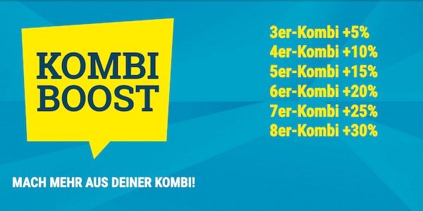 Sportwettende Kombiwetten Boost