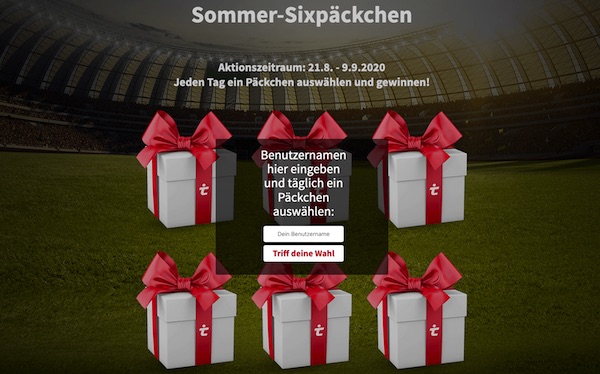Tipico Sommer Sixpäckchen