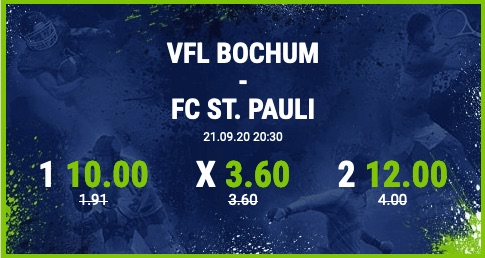 Bet-at-home: 10.0 auf Bochum, 12.0 auf St. Pauli