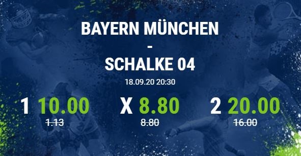 Bet at home Quotenboost Bayern Schalke Bundesliga Auftakt Wette