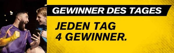 Interwetten Gewinner des Tages Wette
