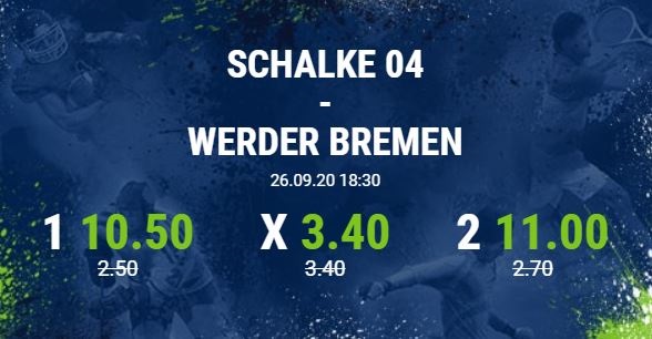 schalke werder quotenboost bet at home bundesliga wette guthaben