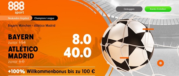888sport wette champions league bayern atletico quotenboost