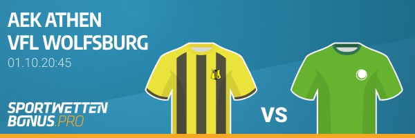 Match Grafik zum EL-Duell AEK Athen vs. VfL Wolfsburg