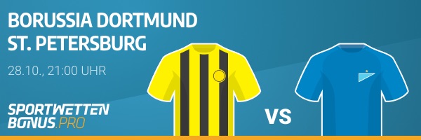Quotenvergleich zum Champions League Duell BVB gegen Zenit St. Petersburg