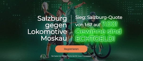 Mr Green Wette Salzburg Lok Moskau Champions League Quote Boost