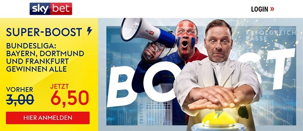 skybet superboost wette angebot bundesliga trio