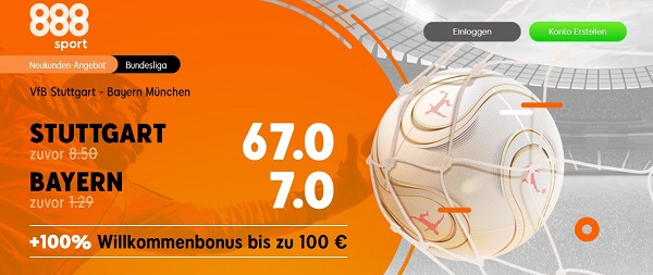 888sport wette angebot promotion vfb stuttgart bayern muenchen bundesliga