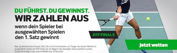 Betway 1. Satz Promotion zu den ATP Tour Finals 2020