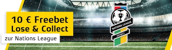 Cashpoint Cashback Aktion am 6. Nations League Spieltag 2020