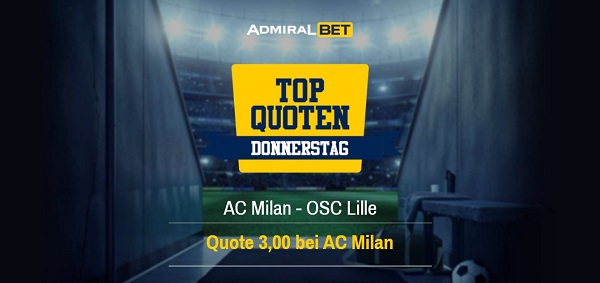 admiralbet wette quotenboost milan lille europa league