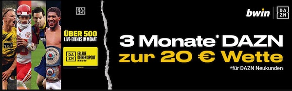 3 Monate DAZN bei Bwin