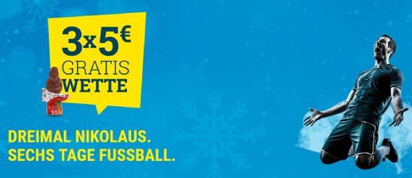 Sportwetten.de mit Nikolaus-Aktion