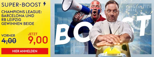 Sky Bet Super-Boost auf RB Leipzig und FC Barcelona