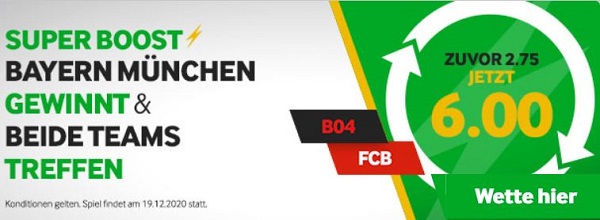 betway quotenboost angebot bundesliga leverkusen bayern