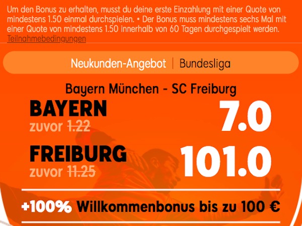 Quotenboost 888 FCB SCF