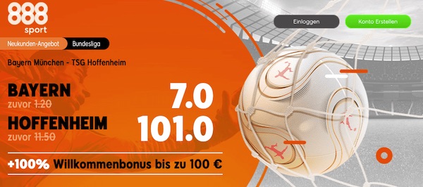 888sport Quotenboost Bayern Hoffenheim
