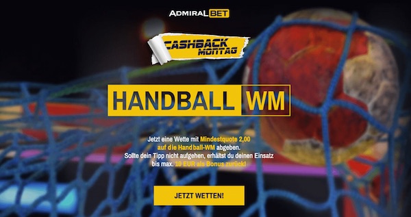 Admirabet Cashback Monday Handball
