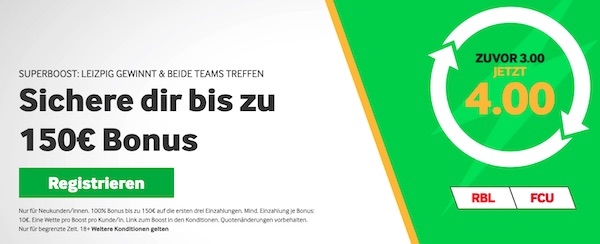 Betway Willkommensboost Leipzig Union