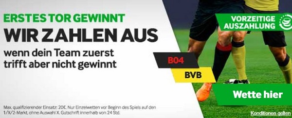betway bayer leverkusen borussia dortmund bundesliga erstes tor