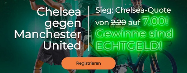 Erhöhte Quoten von Mr Green zu Chelsea Manchester United