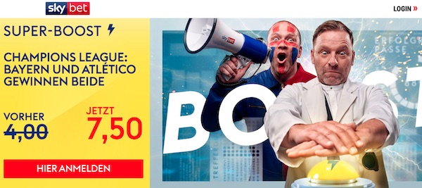 Superboost bei Skybet zu Atletico Chelsea und Lazio Bayern