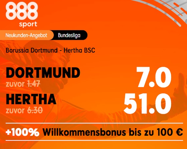 Neukunden Boost Borussia Dortmund vs Hertha BSC Berlin