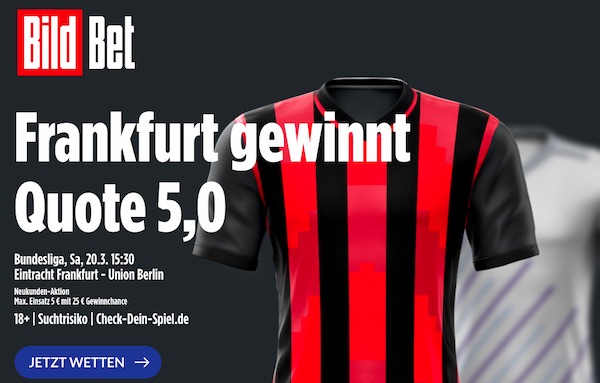 Bildbet Boost auf Eintracht Frankfurt