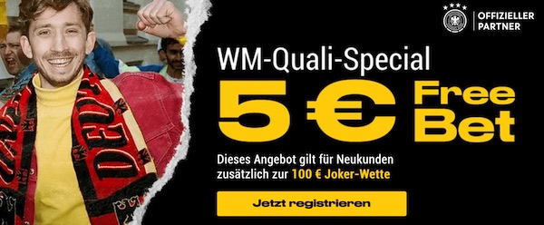 WM Quali Freiwetten Special bei Bwin